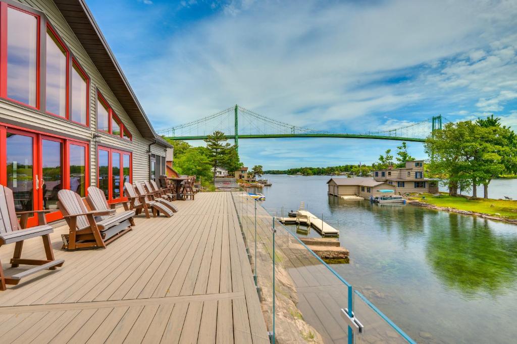 Waterfront Wellesley Island Home with Dock and Hot Tub